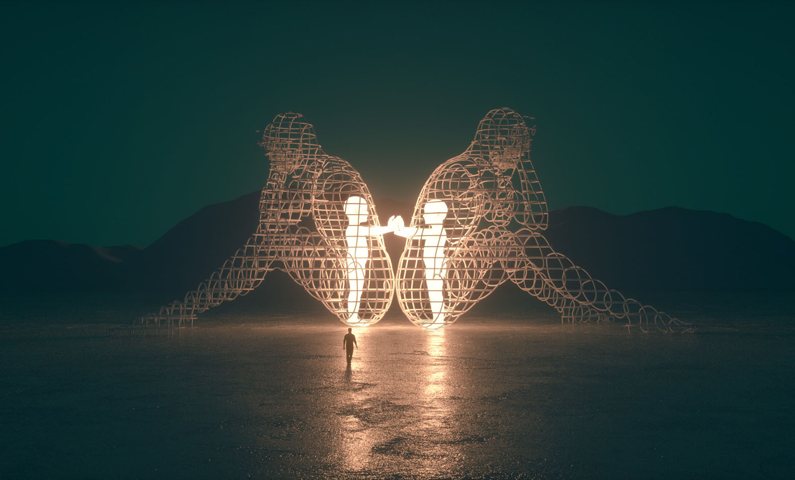 Ilustracja symbolizująca wewnętrzne dzieckoodzwierciedlająca nostalgię i harmonię