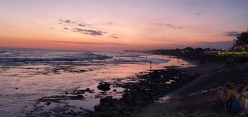 Piękny zachód słońca na Bali