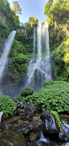 Wodospad w dżungli na Bali