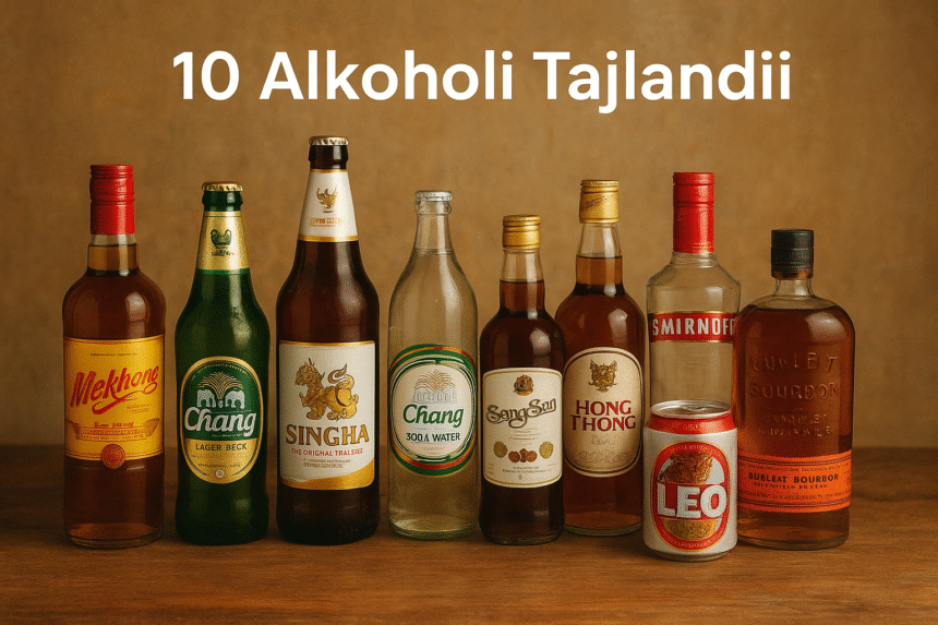 10 alkoholi Tajlandii- tradycyjne alkohole Tajlandii – piwa Chang, Singha, Leo oraz tajskie whisky Mekhong i Hong Thong