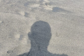 My shadow - a symbol of reflection during the journey.