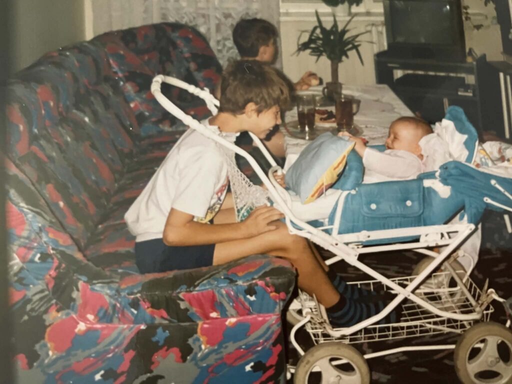 WHAT FROM YOUR CHILDHOOD IS STILL ALIVE WITHIN YOU? 9 Playing with my youngest brother